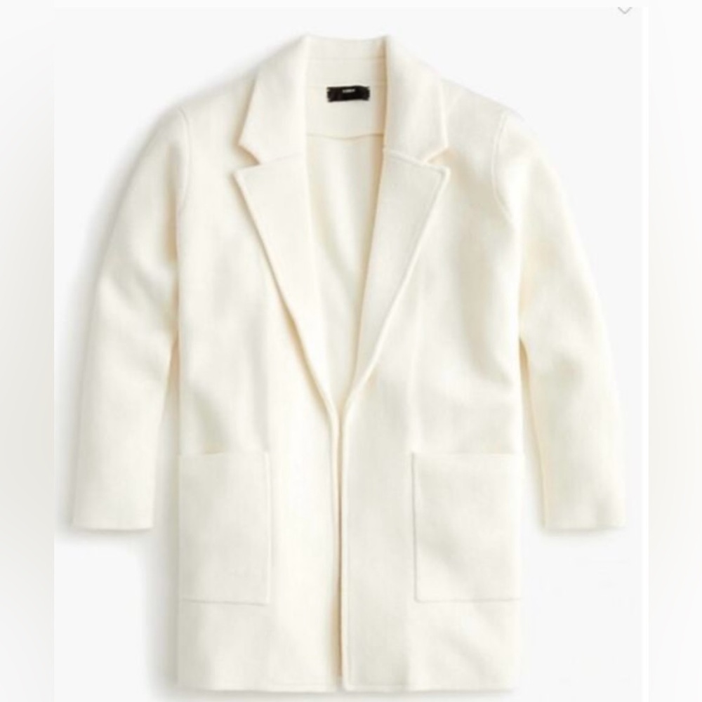 J. Crew Sophie Sweater Blazer - Ivory